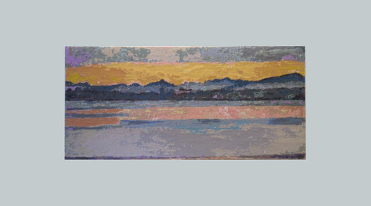 Gobelins nach Ferdinand Hodler: Die Sonne im Morgengrauen, die Berge und der Genfersee