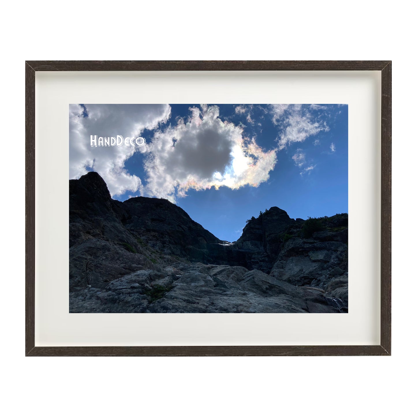 Clouds over the mountains cross stitch pattern
