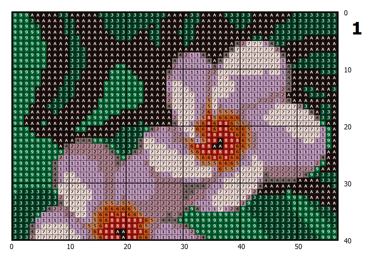 Plumeria Lilac Cross Stitch