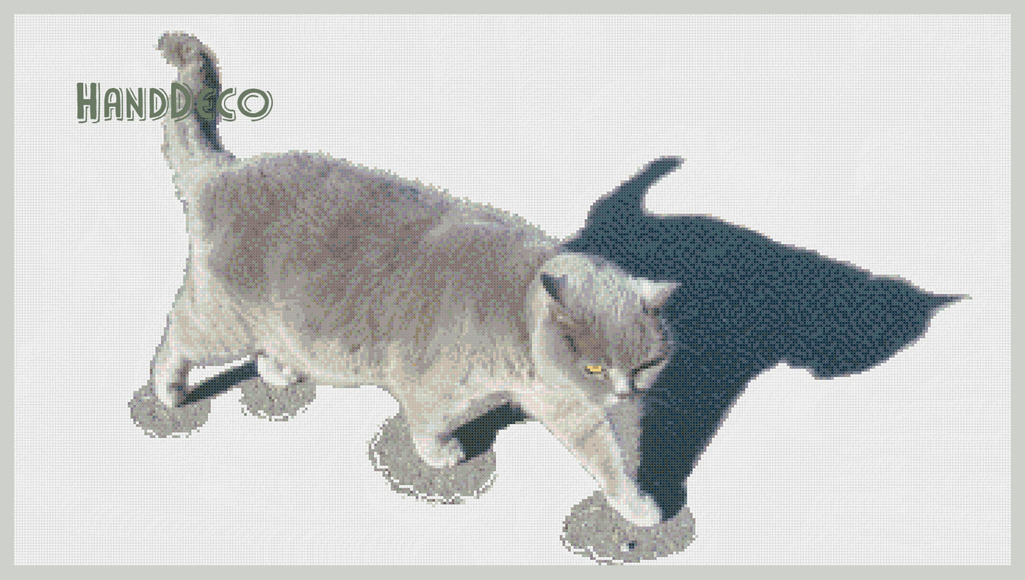 Katze 2 Kreuzstich Vorlage
