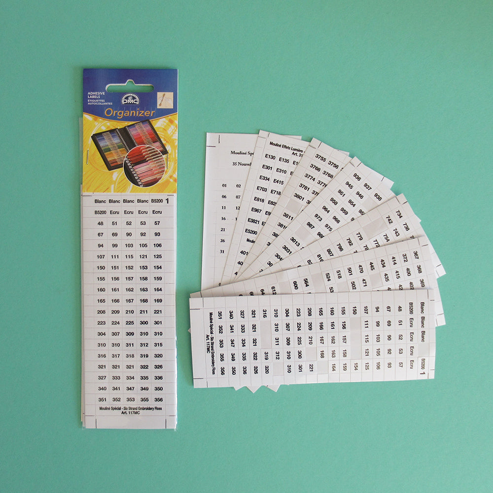 500+ Selbstklebe-Etiketten DMC Stickzubehör
