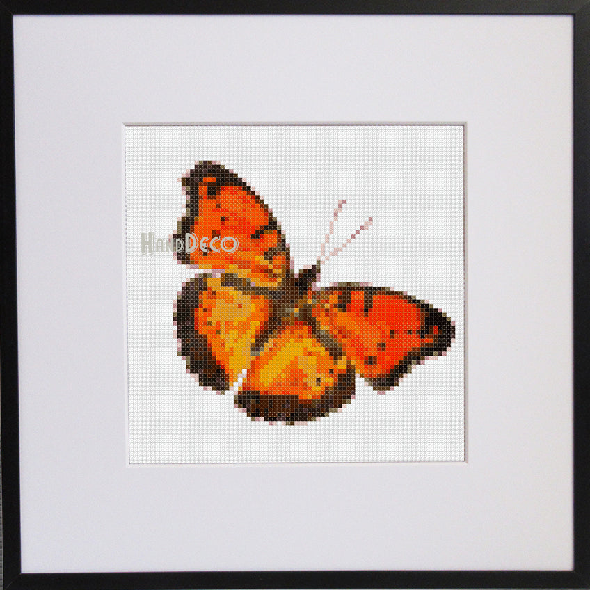 Schmetterling Monarchfalter Kreuzstich Vorlage