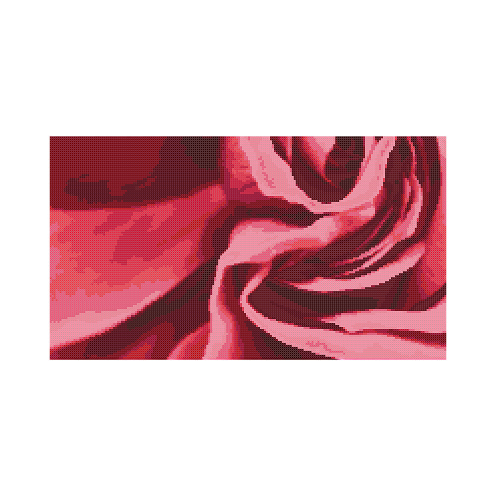 Rose macro cross stitch