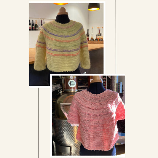 Boxy Easy Gelb Pullover- Strickanleitung (PDF  Download)