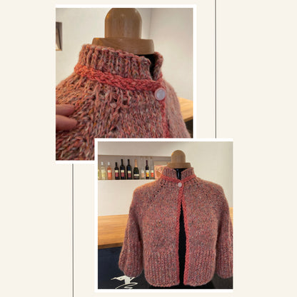 Chanel-Stil Bolero-Jacke - Strickanleitung (PDF  Download)