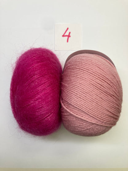 Mini Tuch  – Quadrate ohne Spannfäden - Garnset