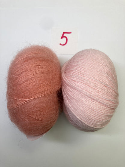 Mini Tuch  – Quadrate ohne Spannfäden - Garnset