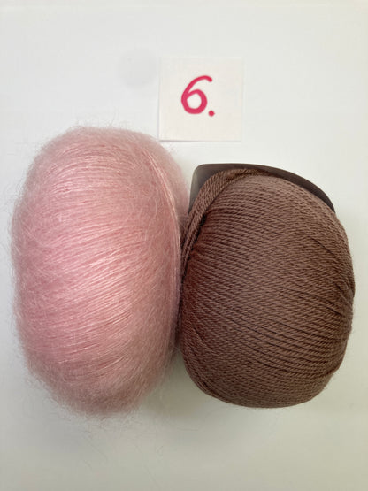 Mini Tuch  – Quadrate ohne Spannfäden - Garnset