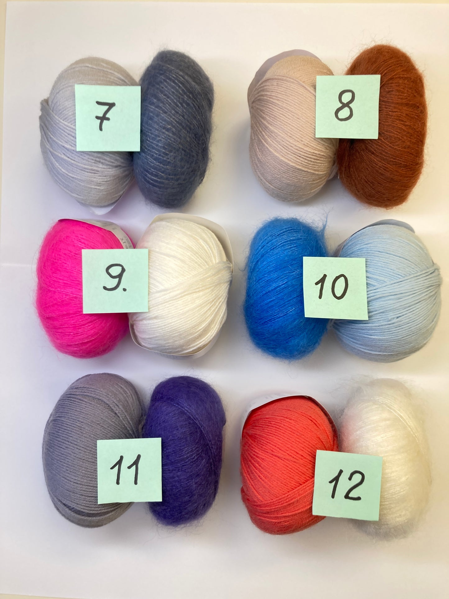 Mini Tuch  – Quadrate ohne Spannfäden - Garnset