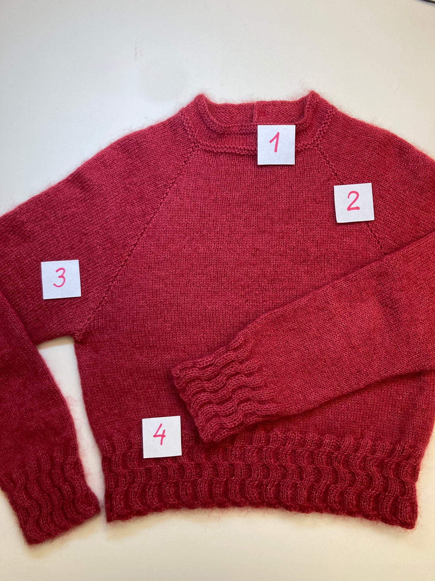 Berry Glow Pullover - Strickanleitung (PDF  Download)