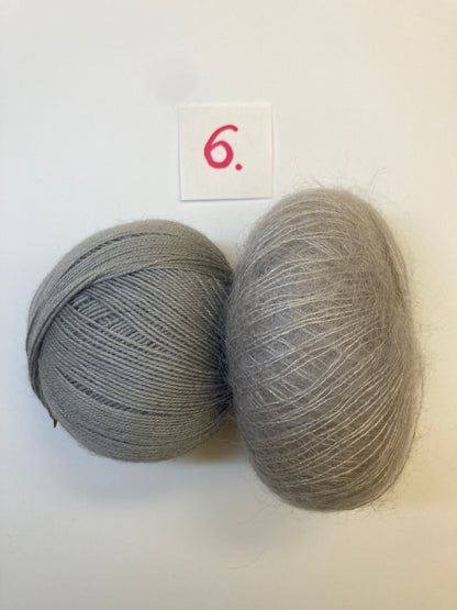 Berry Glow Pullover - Pure Natur Garn-Set Gr. 38-40 EU