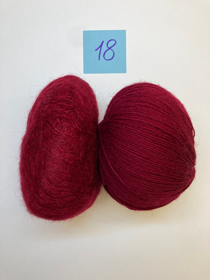 Berry Glow Pullover - Smart Mix Garn-Set Gr. 38-40 EU