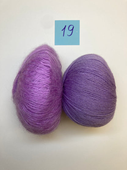 Berry Glow Pullover - Smart Mix Garn-Set Gr. 38-40 EU