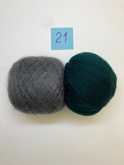 Berry Glow Pullover - Smart Mix Garn-Set Gr. 38-40 EU