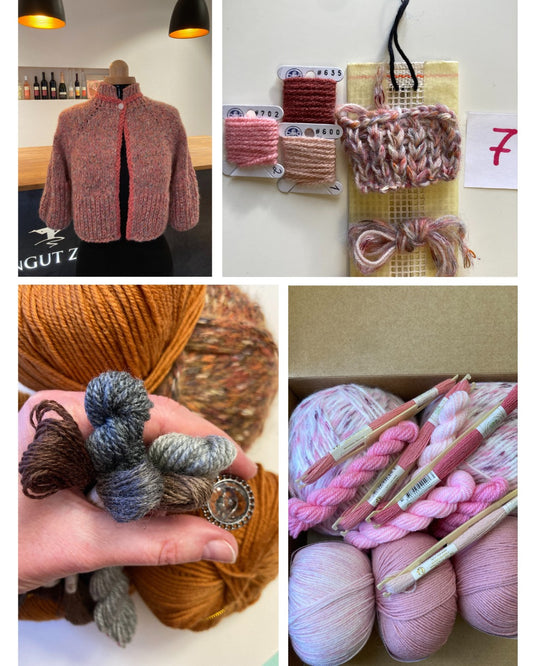 Chanel-Stil Bolero Jacke – Garnset (Größe EU 42–44)