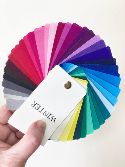 Winter Colour Fan – Cool, Bright Palette (40 Shades)