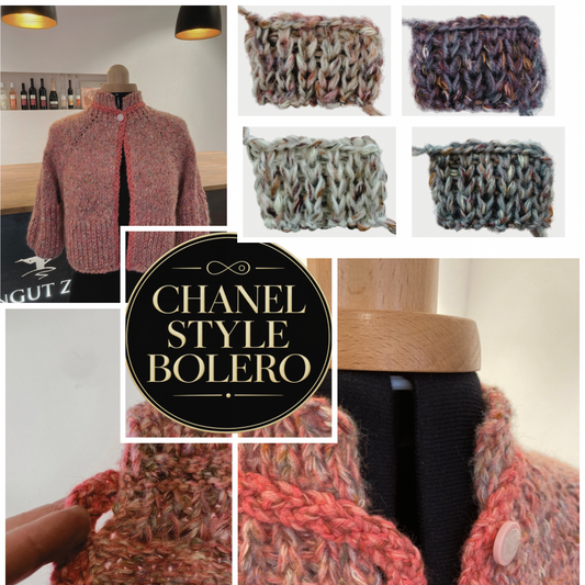 Chanel-Style Bolero Jacket - Yarn Set for size 42-44 (EU)