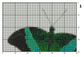 Schmetterling Smaragdgrüner Schwalbenschwanz Kreuzstich Vorlage