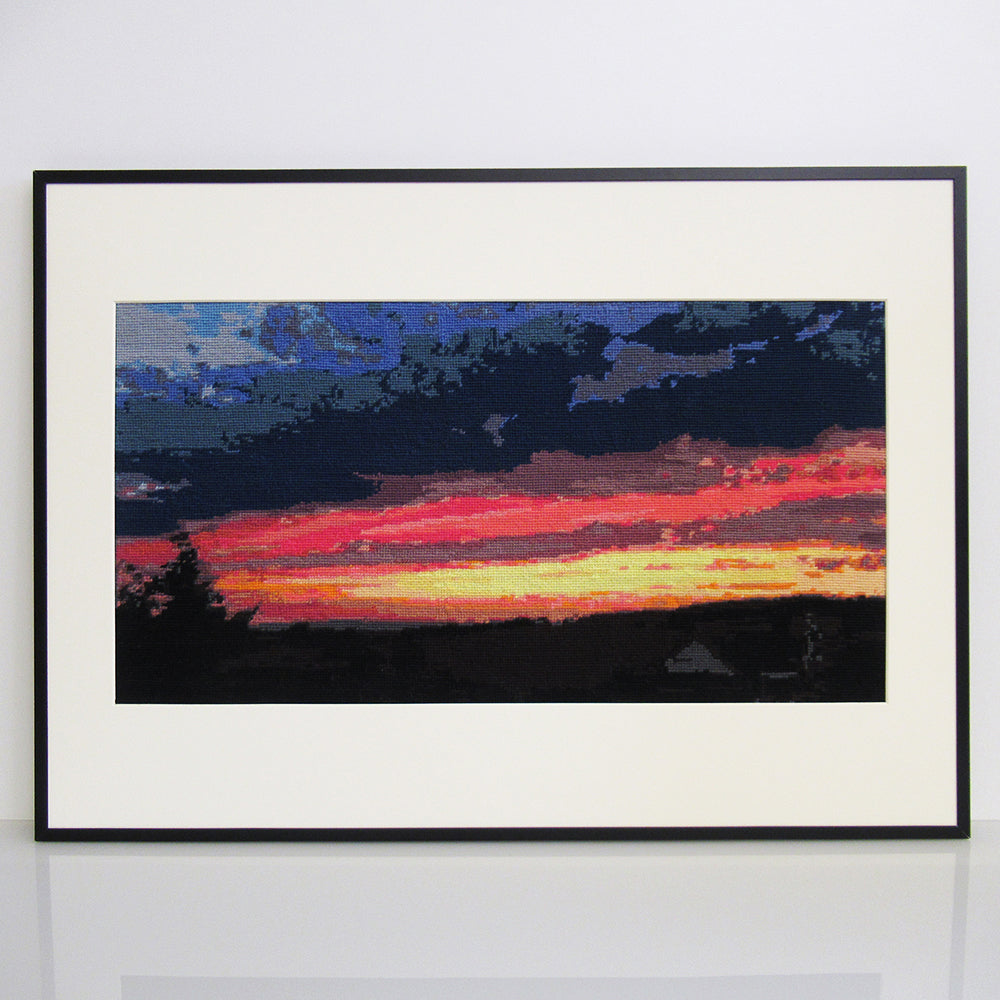 Sonnenuntergang, Truttikon, auf Royal Canvas